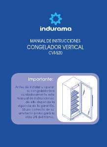 Manual de uso Indurama CVI-520 Congelador