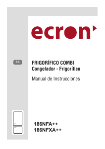 Manual de uso Ecron 186NFXA++ Frigorífico combinado