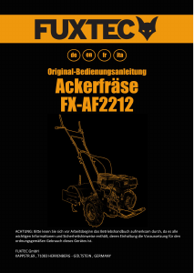 Manuale Fuxtec FX-AF2212 Coltivatore