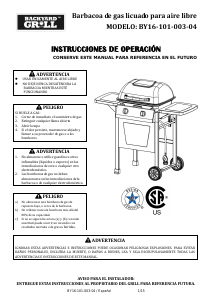 Manual de uso Backyard Grill BY16-101-003-04 Barbacoa