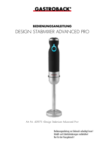 Handleiding Gastroback 40975 Advanced Pro Staafmixer
