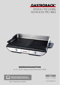 Handleiding Gastroback 42523 Advanced Pro BBQ Bakplaat