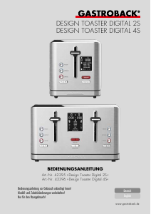 Bedienungsanleitung Gastroback 42396 Design Digital 4S Toaster