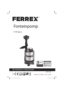 Bedienungsanleitung Ferrex F-TP 64-2 Teichpumpe