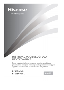 Instrukcja Hisense RF528N4WB1 Lodówko-zamrażarka