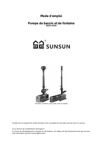 Mode d’emploi SunSun CHJ-1503 Pompe de fontaine