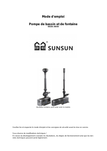 Mode d’emploi SunSun CHJ-5003 Pompe de fontaine