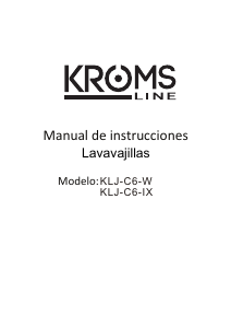 Manual de uso KromsLine KLJ-C6-W Lavavajillas
