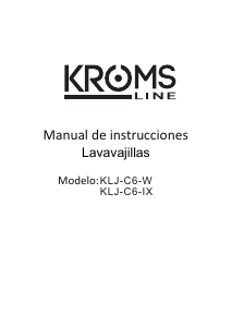 Manual de uso KromsLine KLJ-C6-IX Lavavajillas