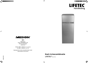 Handleiding Lifetec MD 37100 Koel-vries combinatie
