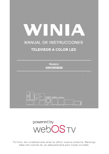 Manual de uso Winia U50C900BQS Televisor de LED