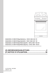 Mode d’emploi Amica SHC 903 001 E Cuisinière