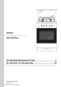 Mode d’emploi Amica SHGG 11668 E Cuisinière