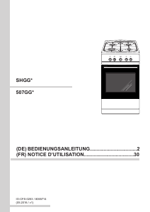 Bedienungsanleitung Amica SHGG 11502 W Herd