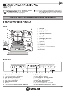 Bedienungsanleitung Bauknecht OBBC Ecosilent 7540 Geschirrspüler
