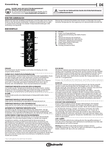 Bedienungsanleitung Bauknecht KGN 20C2EIN Kühl-gefrierkombination