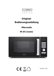 Manuale Caso MI 30 Ceramic Microonde