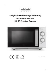 Handleiding Caso MG 25 Ecostyle Ceramic Magnetron