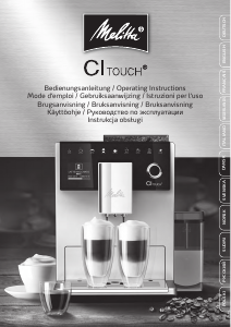 Manuale Melitta CI Touch Macchina da caffè