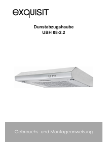 Bedienungsanleitung Exquisit UBH08-2.2 Dunstabzugshaube