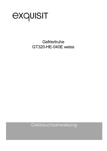 Bedienungsanleitung Exquisit GT 265-HE-040E Gefrierschrank