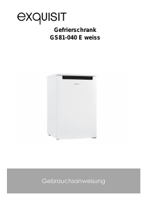 Bedienungsanleitung Exquisit GS 81-040E Gefrierschrank