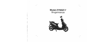 Brugsanvisning Zhongyu ZY50QT-7 Scooter