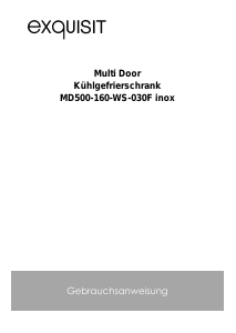 Bedienungsanleitung Exquisit MD 500-160-WS-030F Kühl-gefrierkombination