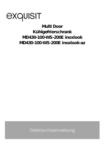 Bedienungsanleitung Exquisit MD 430-100-WS-200E Kühl-gefrierkombination