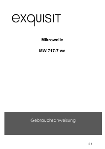 Bedienungsanleitung Exquisit MW717-7 Mikrowelle