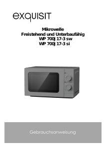 Bedienungsanleitung Exquisit WP700J17-3 Mikrowelle