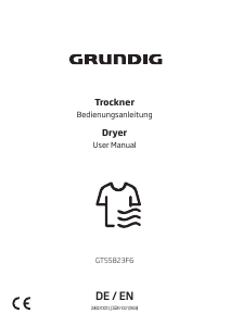 Manual Grundig GT55823F6 Dryer