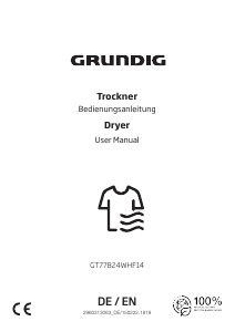 Handleiding Grundig GT77824WHF14 Wasdroger