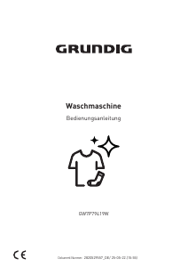 Bedienungsanleitung Grundig GW7P79419W Waschmaschine