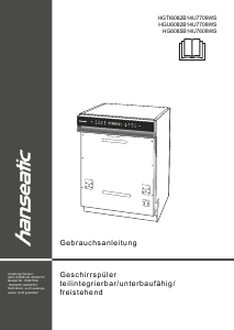 Bedienungsanleitung Hanseatic HG6085B14U7609WS Geschirrspüler