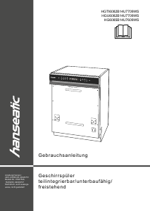 Manual Hanseatic HGTI6082B14U7709WS Dishwasher