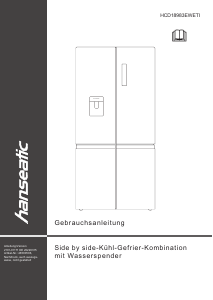 Manual Hanseatic HCD18983EWETI Fridge-Freezer