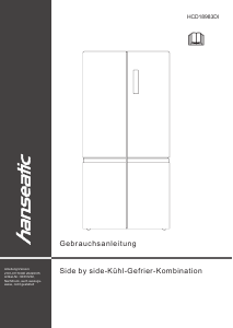 Manual Hanseatic HCD18983DI Fridge-Freezer