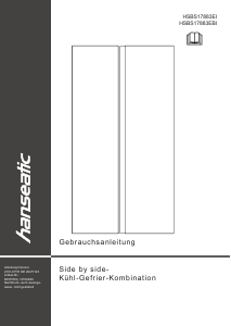Manual Hanseatic HSBS17883EI Fridge-Freezer