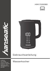 Manual Hanseatic HWK172200DBD Kettle