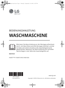 Bedienungsanleitung LG F6WV709P1 Waschmaschine