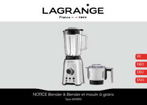 Bedienungsanleitung Lagrange 609010 Standmixer