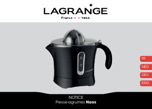 Manual Lagrange 539001 Naos Citrus Juicer