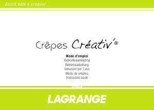 Manual Lagrange 139001 Creativ Crepe Maker