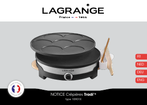 Bedienungsanleitung Lagrange 109011 Tradi Crêpes Maker