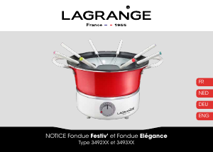 Manual Lagrange 349301 Elegance Fondue