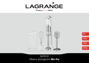 Bedienungsanleitung Lagrange 619013 Mix Pro Stabmixer