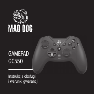 Instrukcja Mad Dog GC550 Kontroler gier