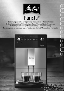 Handleiding Melitta Purista Koffiezetapparaat