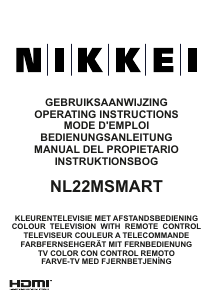 Manual de uso Nikkei NL22MSMART Televisor de LED